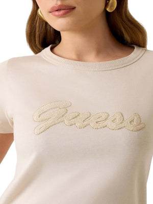 Guess T-shirt Donna Mod. W6GI08 K3023 A11C Beige