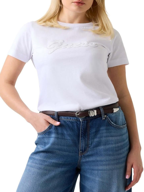 Guess T-shirt Donna Mod. W6GI08 K3023 G011 Bianco