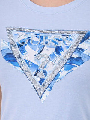 Guess T-shirt Donna Mod. W6GI11 K3026 A719 Celeste