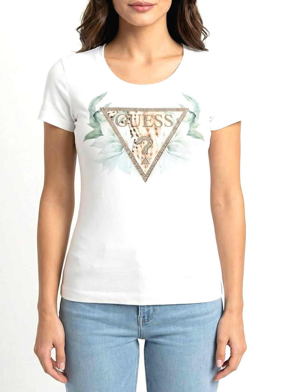 Guess T-shirt Donna Mod. W6GI12 K3027 G011 Bianco