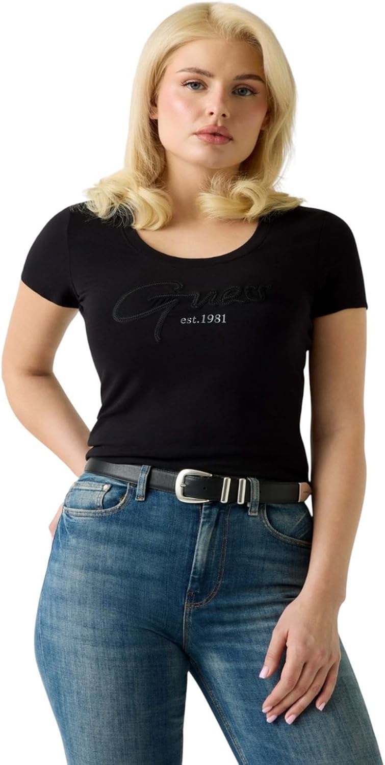 Guess T-shirt Donna Mod. W6GI14 K3033 JBLK Nero