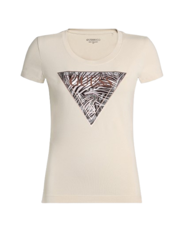 Guess T-shirt Donna Mod. W6GI19 K3042 G1M5 Beige