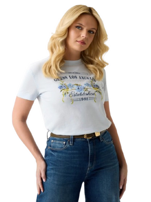 Guess T-shirt Donna Mod. W6GI27 K3160 A719 Celeste