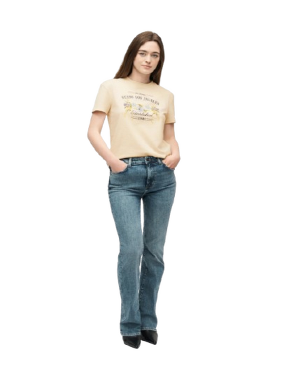 Guess T-shirt Donna Mod. W6GI27 K3160 G1M5 Beige