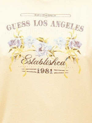 Guess T-shirt Donna Mod. W6GI27 K3160 G1M5 Beige