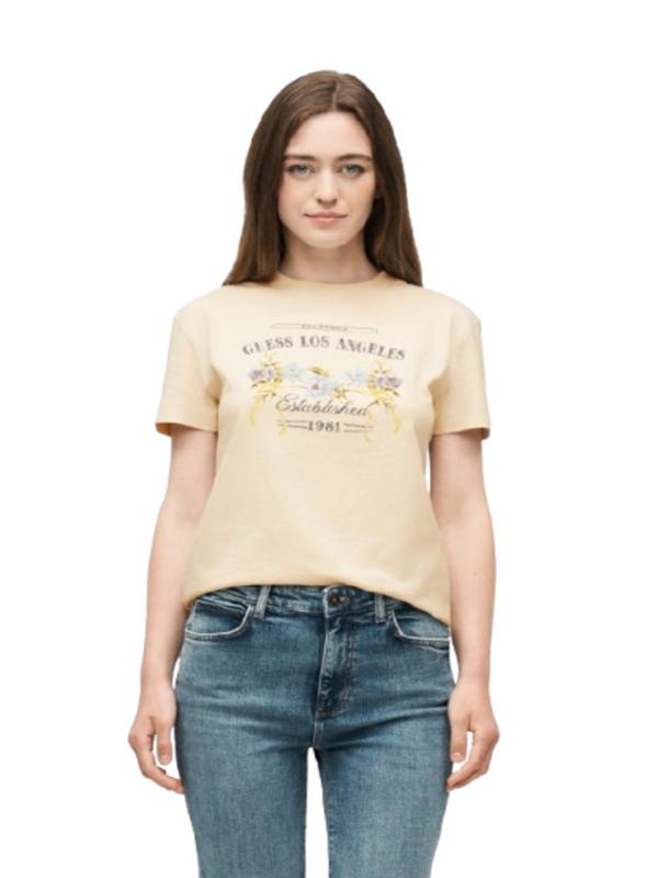 Guess T-shirt Donna Mod. W6GI27 K3160 G1M5 Beige