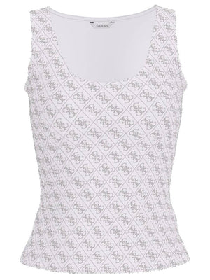 Guess Canotta Donna Mod. W6GP10 K2932 G011 Bianco