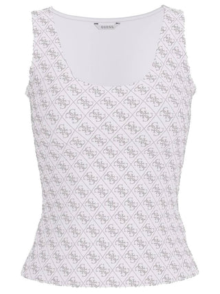 Guess Canotta Donna Mod. W6GP10 K2932 G011 Bianco