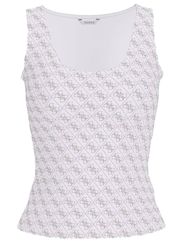 Guess Canotta Donna Mod. W6GP10 K2932 G011 Bianco
