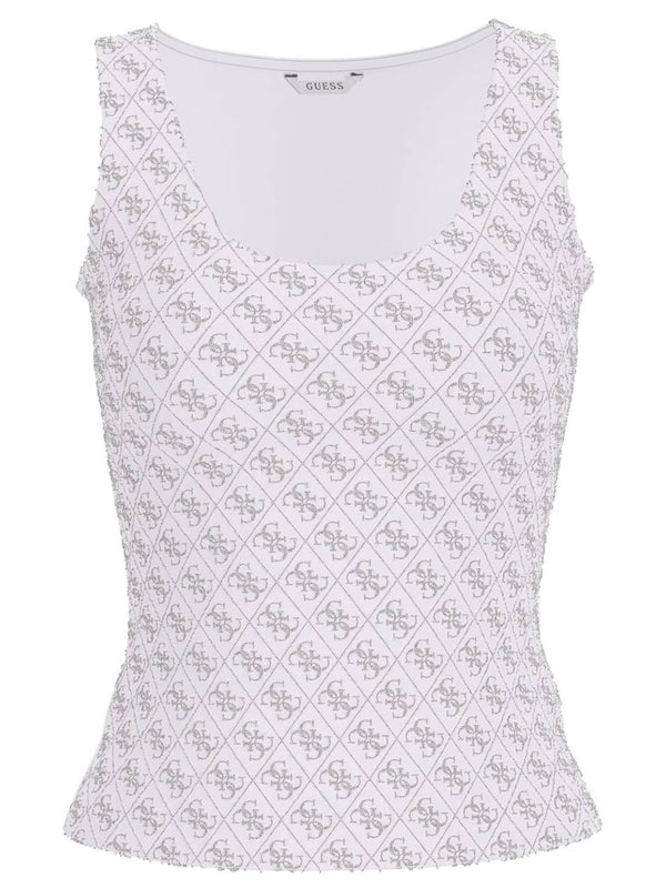 Guess Canotta Donna Mod. W6GP10 K2932 G011 Bianco