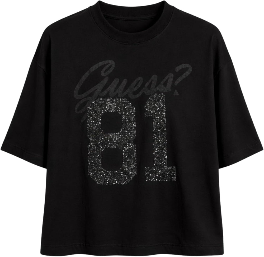 Guess T-shirt Donna Mod. W6RI12 K9RM1 JBLK Nero