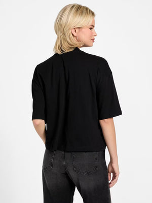 Guess T-shirt Donna Mod. W6RI12 K9RM1 JBLK Nero