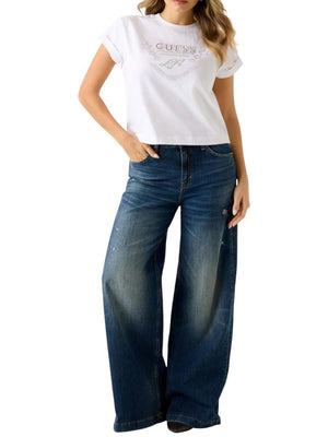 Guess T-shirt Donna Mod. W6RI30 I3Z14 G011 Bianco
