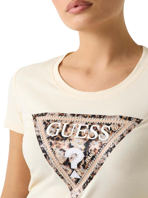 Guess T-shirt Donna Mod. W6RI32 J1314 G047 Panna