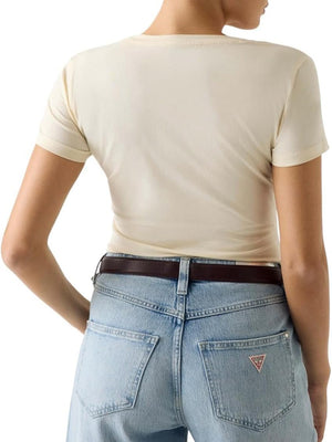 Guess T-shirt Donna Mod. W6RI32 J1314 G047 Panna