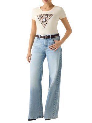 Guess T-shirt Donna Mod. W6RI32 J1314 G047 Panna