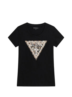 Guess T-shirt Donna Mod. W6RI32 J1314 JBLK Nero