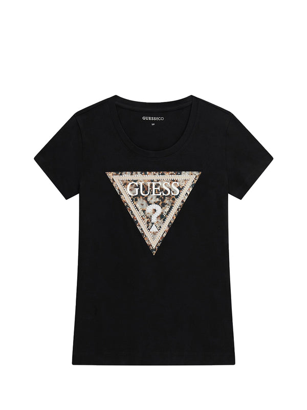 Guess T-shirt Donna Mod. W6RI32 J1314 JBLK Nero