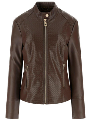 Guess Giubbotto pelle Donna Mod. W6RL52 WL850 G1EA Moro