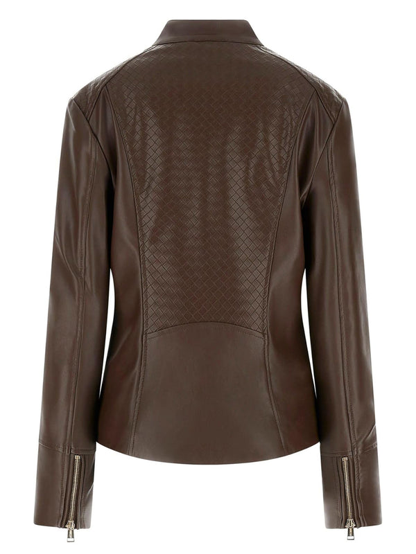 Guess Giubbotto pelle Donna Mod. W6RL52 WL850 G1EA Moro