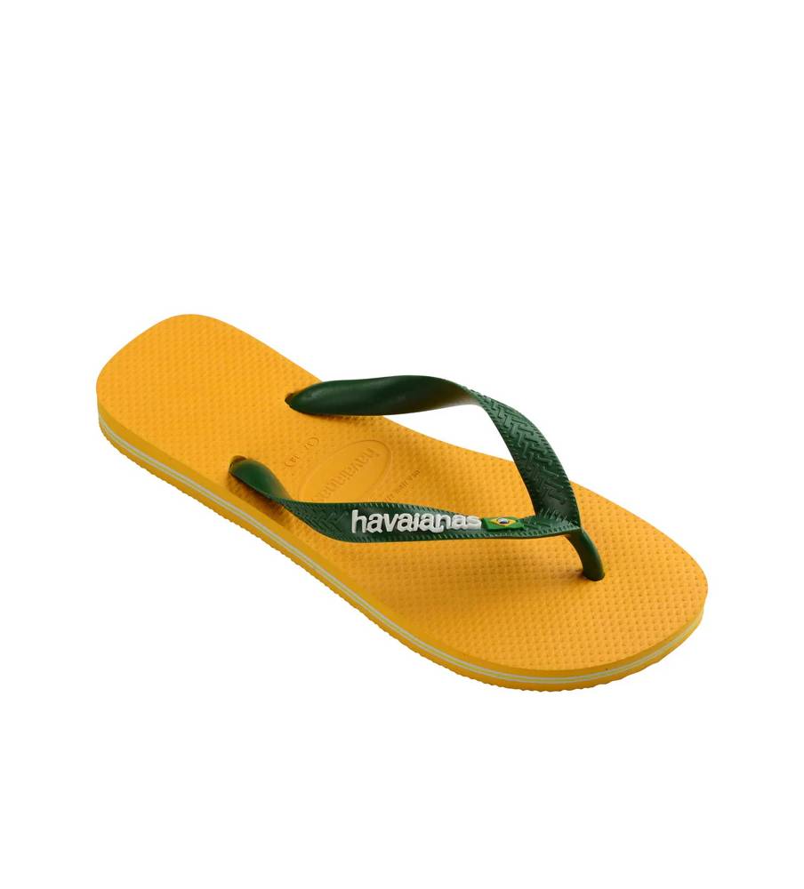 Havaianas Infradito Uomo Mod. BRASIL LOGO 4110850 1740 Giallo