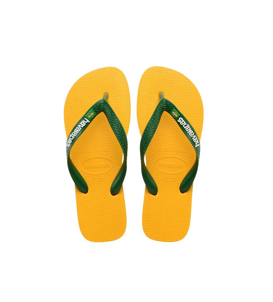 Havaianas Infradito Uomo Mod. BRASIL LOGO 4110850 1740 Giallo