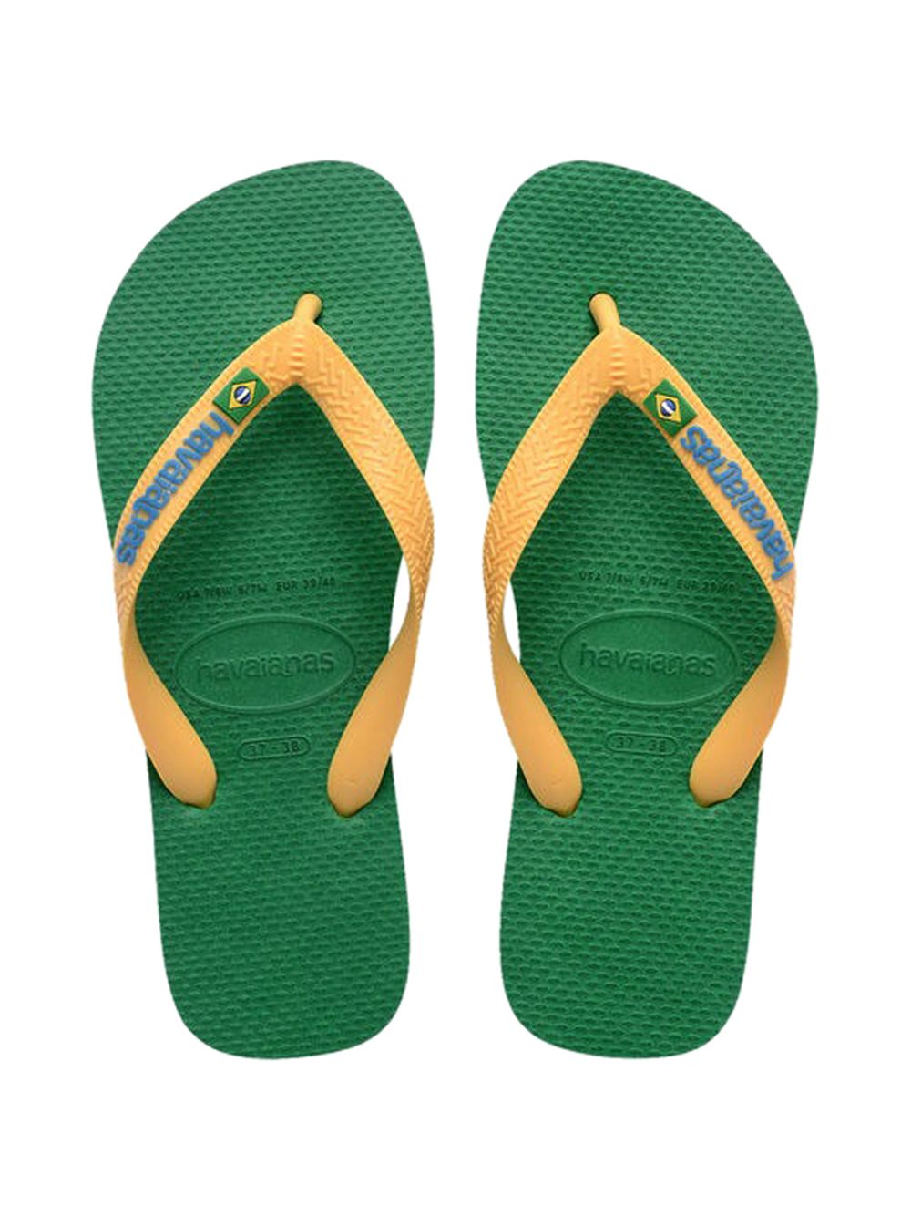 Havaianas Infradito Uomo Mod. BRASIL LOGO 4110850 2079 Verde