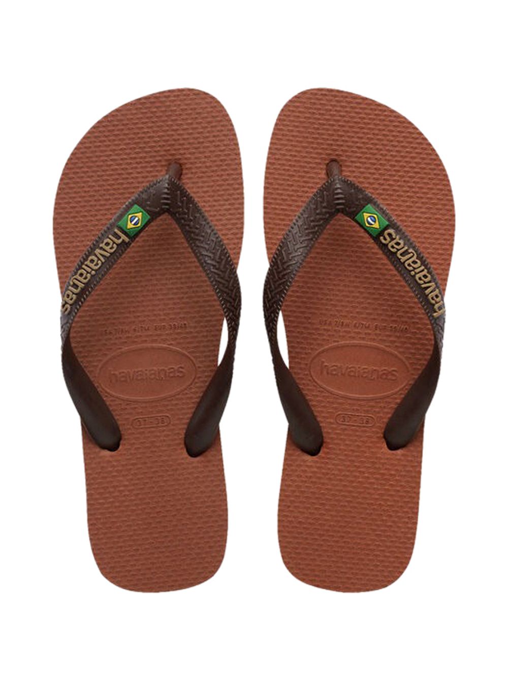 Havaianas Infradito Uomo Mod. BRASIL LOGO 4110850 2815 Marrone