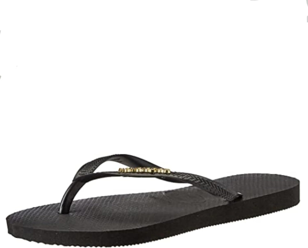 Havaianas Infradito Donna Mod. SLIM LOGO METALIC 4119875 1924 Nero