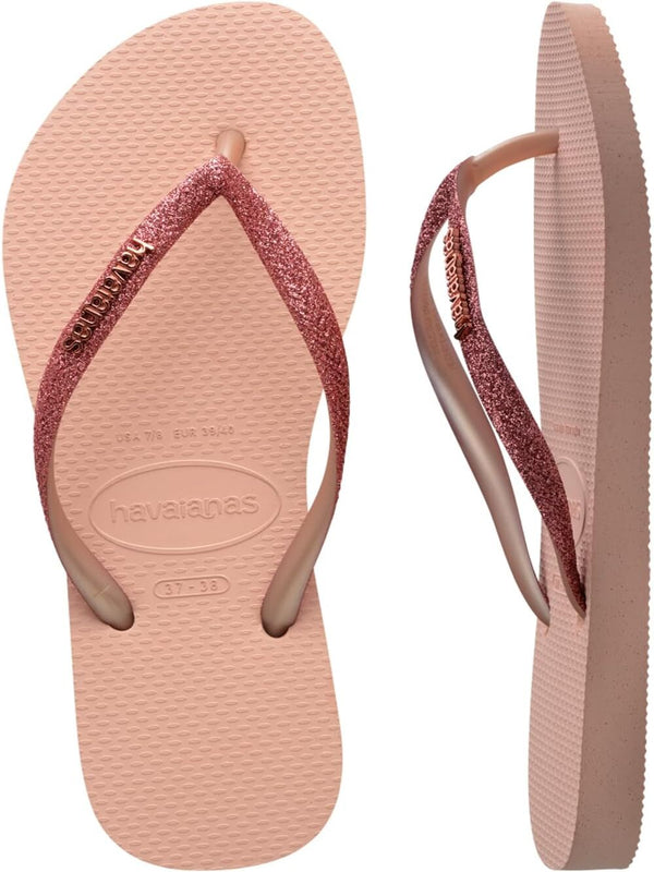 Havaianas Infradito Donna Mod. SLIM LOGO METALIC 4119875 3581 ROSE