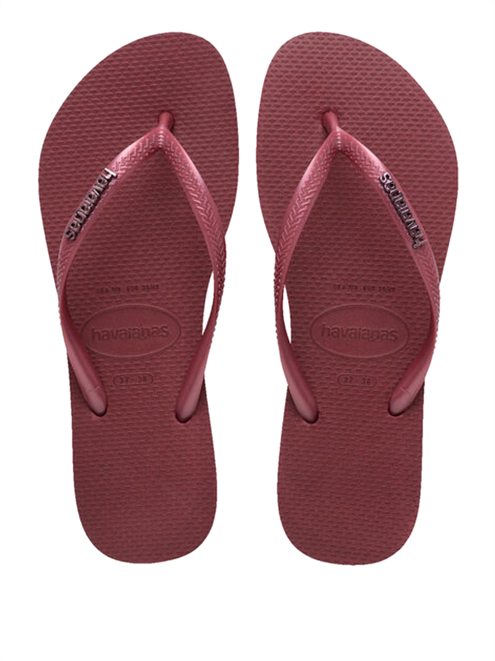 Havaianas Infradito Donna Mod. SLIM LOGO METALIC 4119875 9339 Amaranto