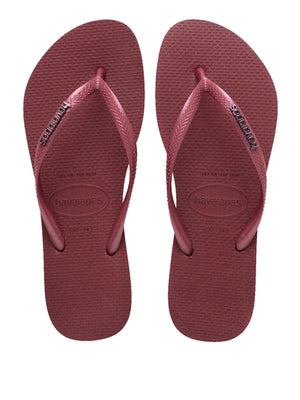 Havaianas Infradito Donna Mod. SLIM LOGO METALIC 4119875 9339 Amaranto