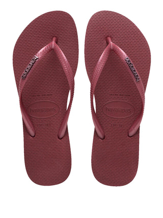 Havaianas Infradito Donna Mod. SLIM LOGO METALIC 4119875 9339 Amaranto