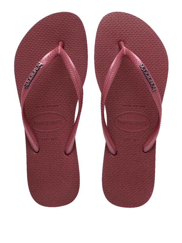 Havaianas Infradito Donna Mod. SLIM LOGO METALIC 4119875 9339 Amaranto