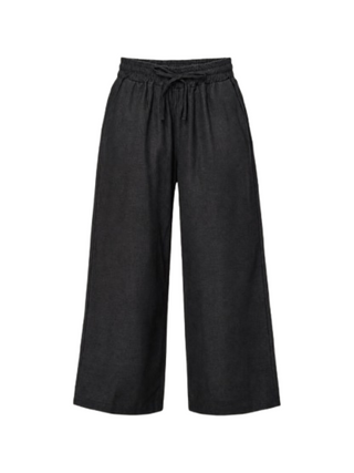 I AM Pantalone Donna Mod. 17449 LINO NERO Nero