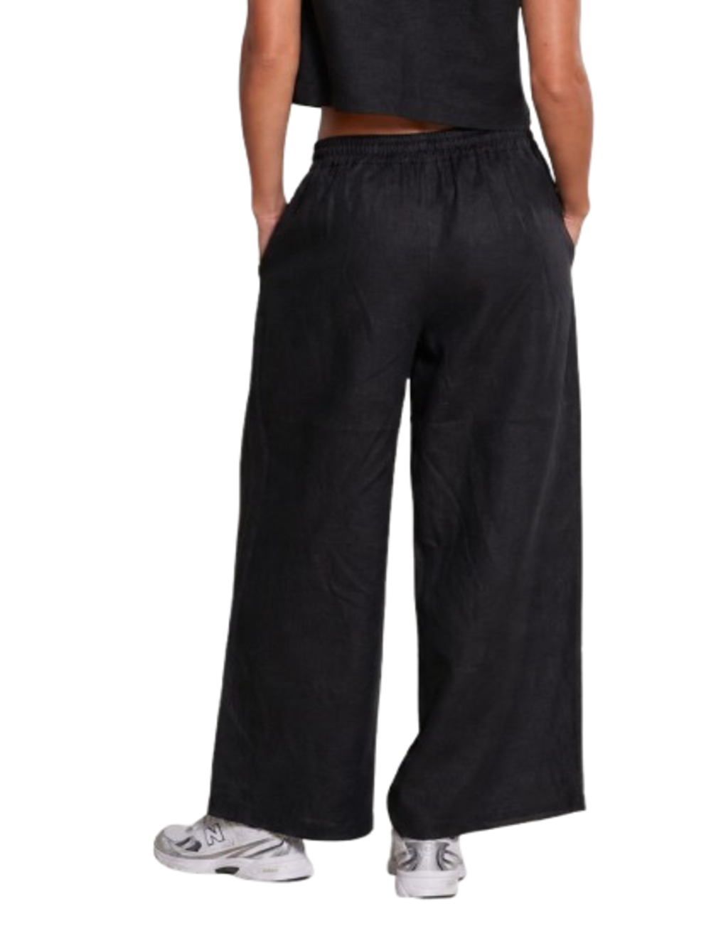 I AM Pantalone Donna Mod. 17449 LINO NERO Nero