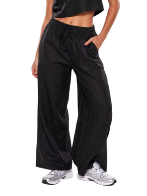 I AM Pantalone Donna Mod. 17449 LINO NERO Nero