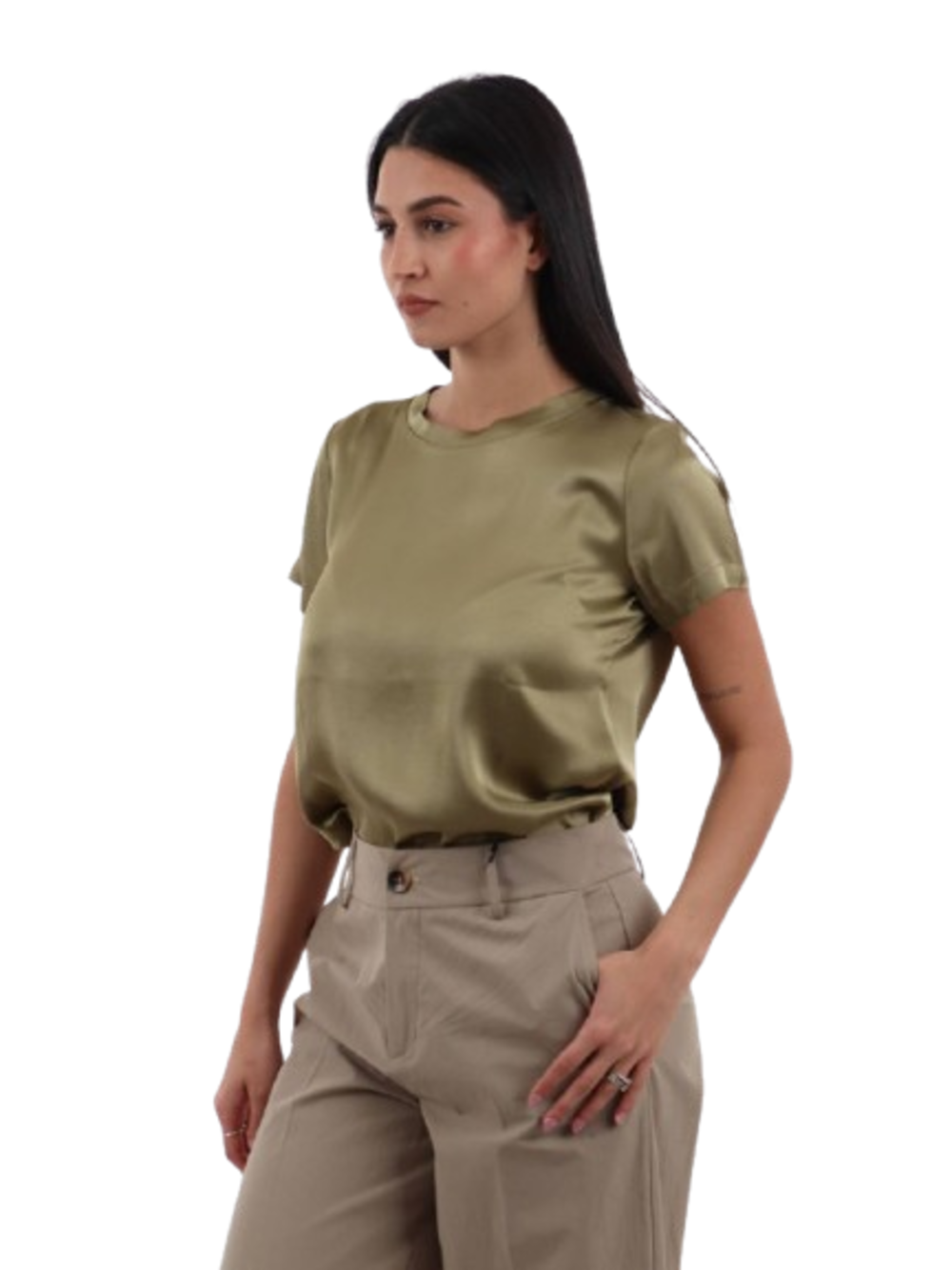 I AM T-shirt Donna Mod. 1951V39 WRASO EGITTO Militare