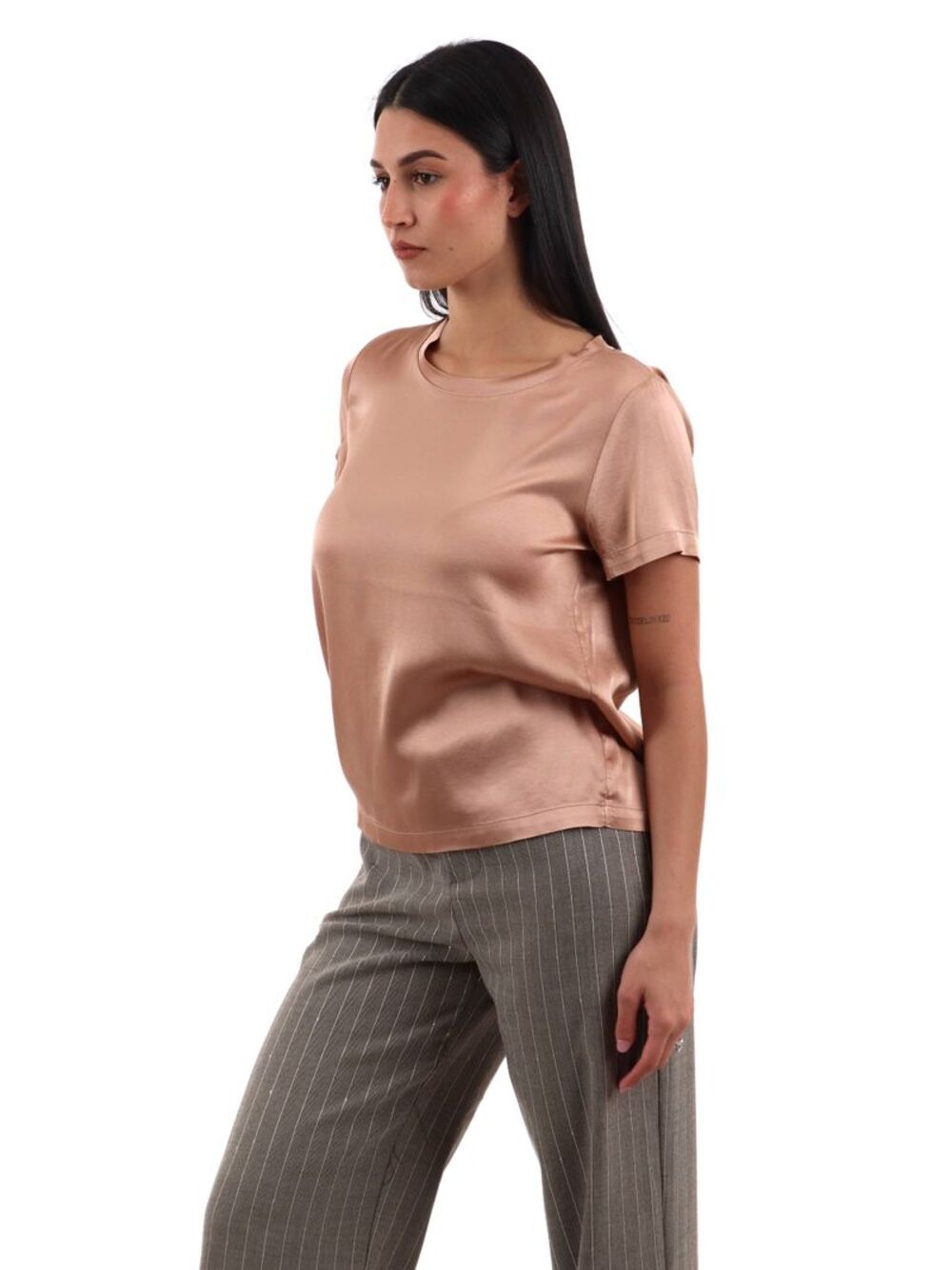 I AM T-shirt Donna Mod. 1951V39 WRASO MORGANTE Beige
