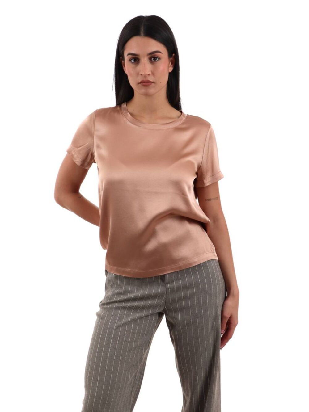 I AM T-shirt Donna Mod. 1951V39 WRASO MORGANTE Beige