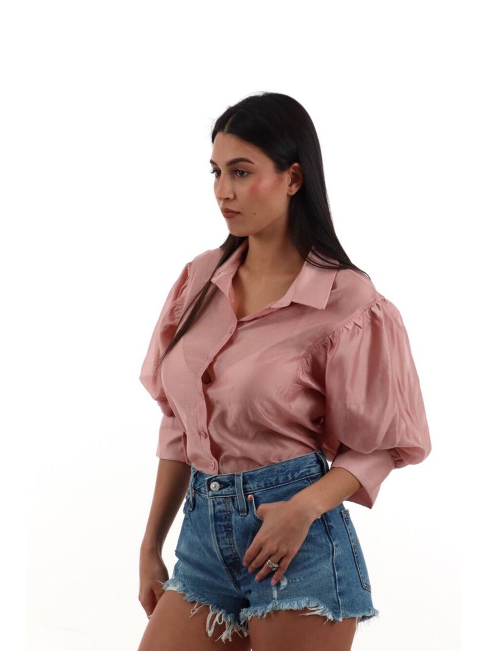 I AM Camicia Donna Mod. 25621 DRESS ROSA Rosa