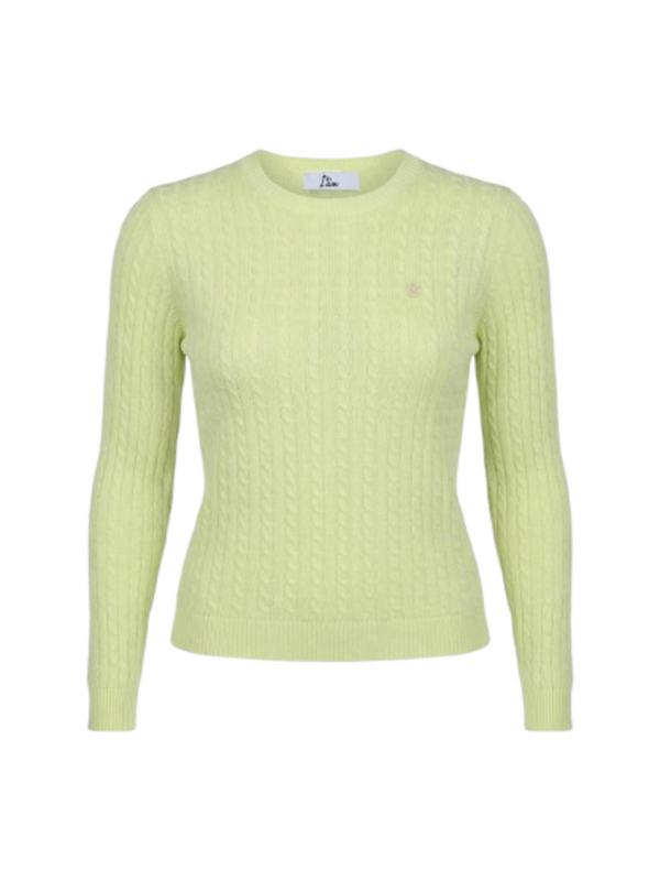 I AM Maglione Donna Mod. 26234TRECCIA FIORE GIALLO Giallo
