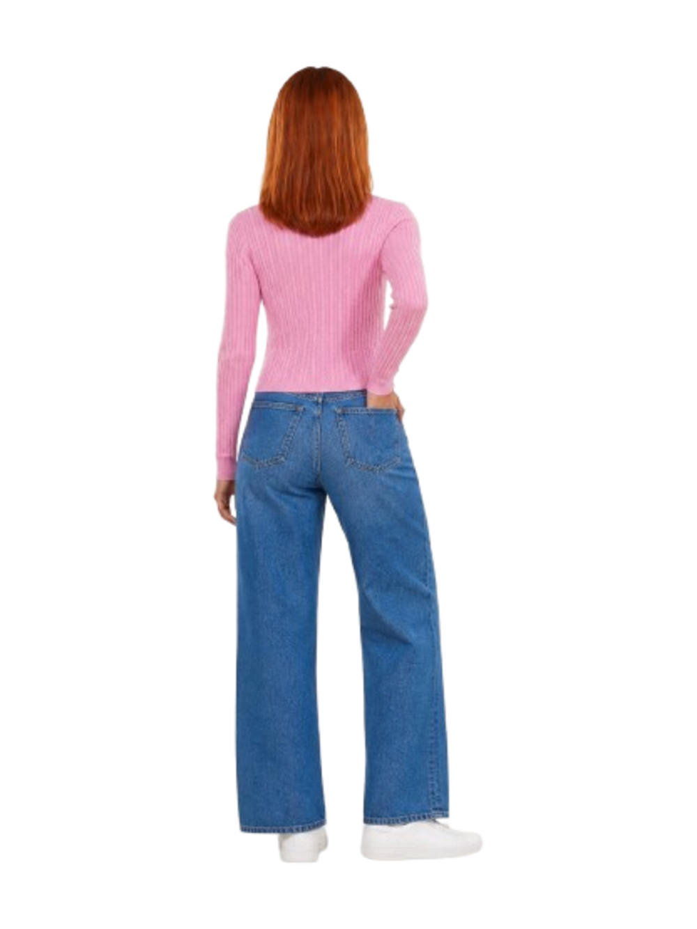 I AM Cardigan Donna Mod. 26235TRECCE FIORE ROSA Rosa