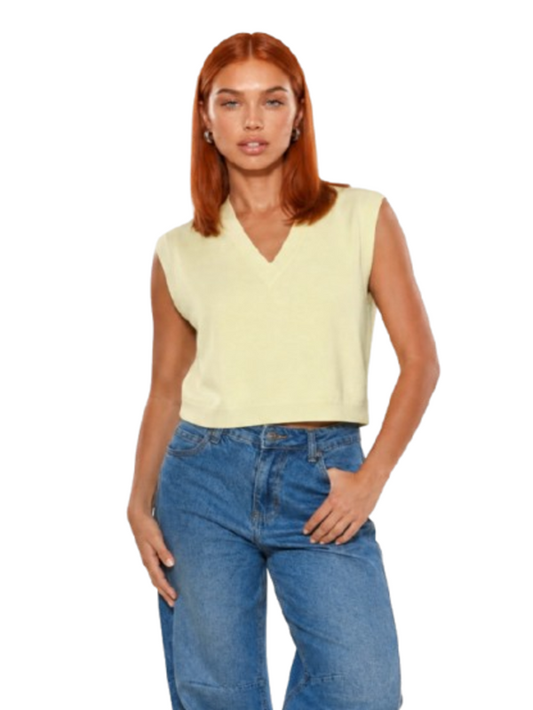 I AM Gilet Donna Mod. 26236 GIALLO Giallo