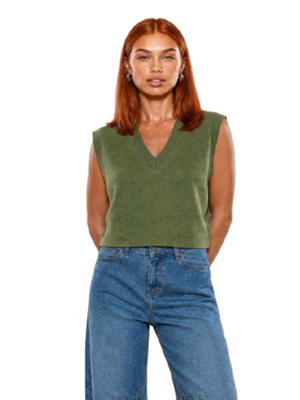 I AM Gilet Donna Mod. 26236 MILITARE Militare