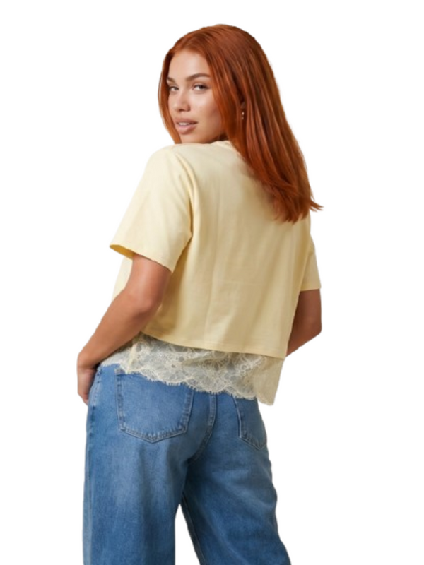 I AM T-shirt Donna Mod. 26511 GIALLINO