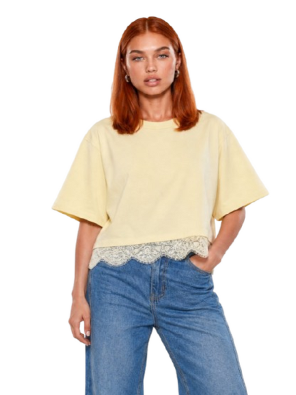 I AM T-shirt Donna Mod. 26511 GIALLINO