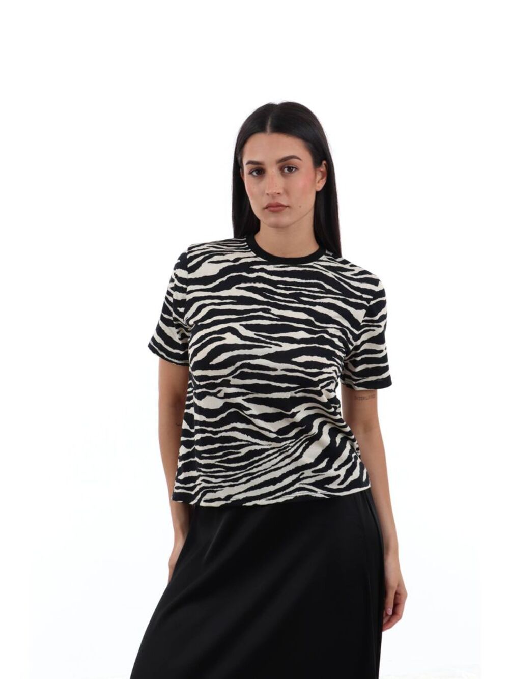 I AM T-shirt Donna Mod. 26522 W%H ZEBRA Zebra