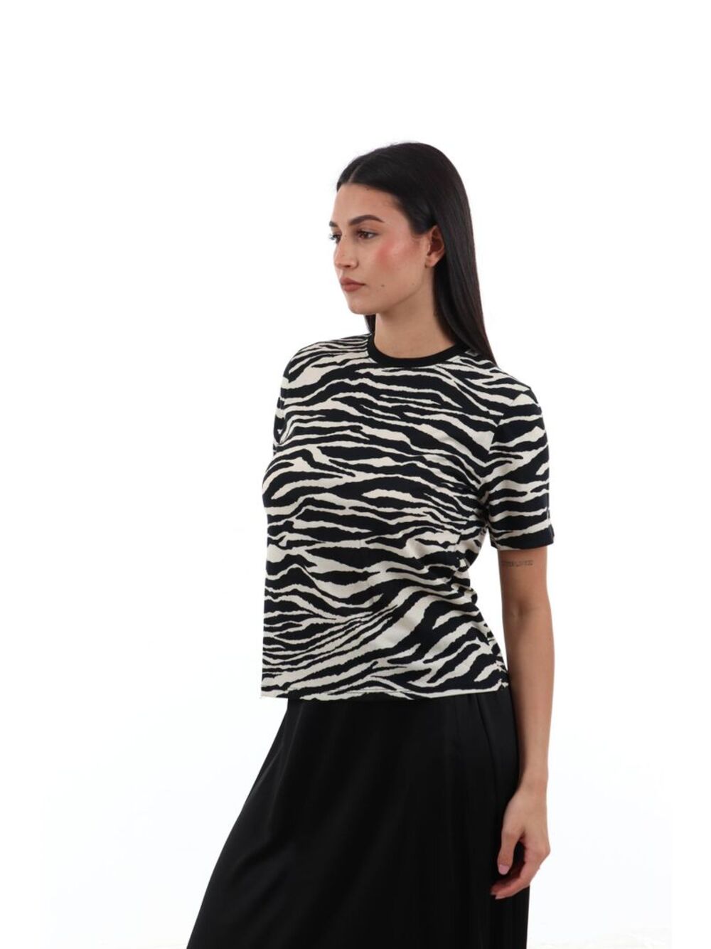 I AM T-shirt Donna Mod. 26522 W%H ZEBRA Zebra