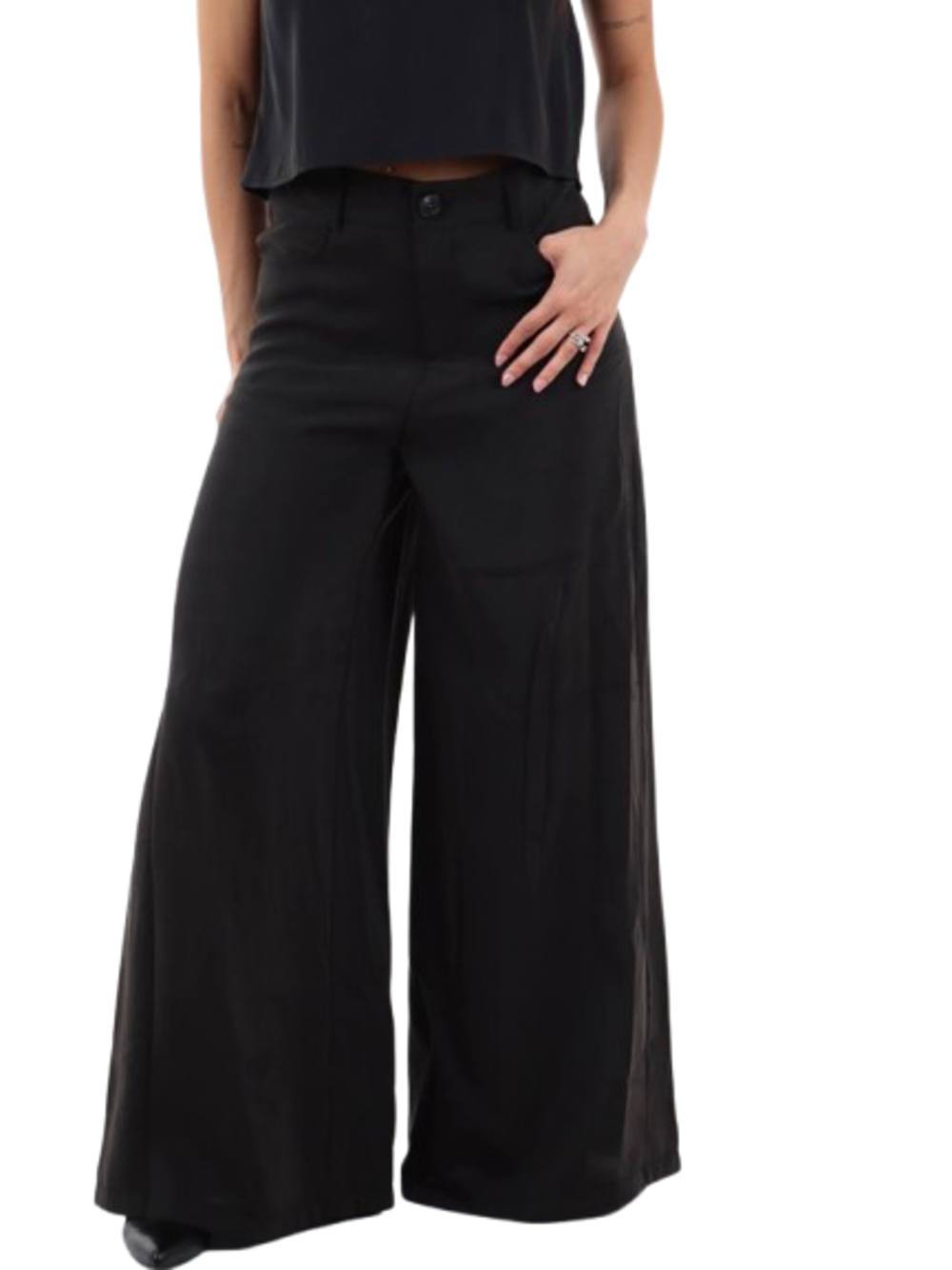 I AM Pantalone Donna Mod. 30901 FASHION NERO Nero